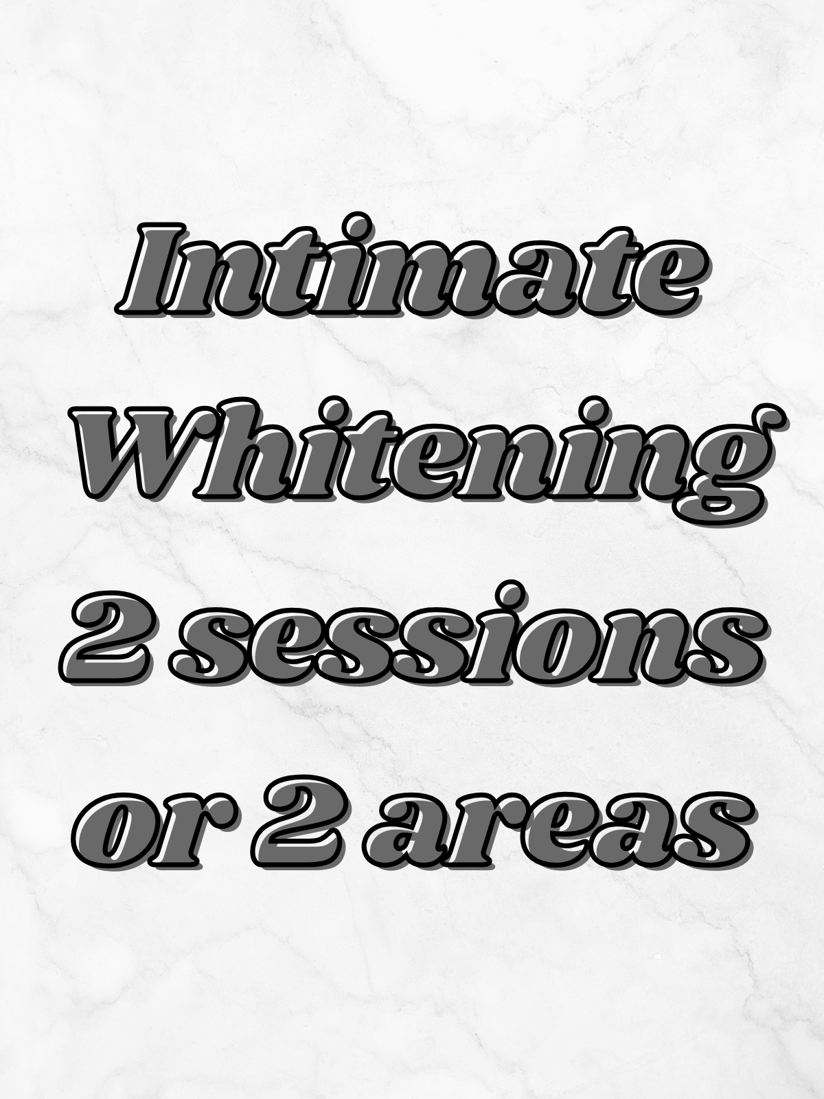Intimate Whitening 2 sessions or 2 areas (Service)