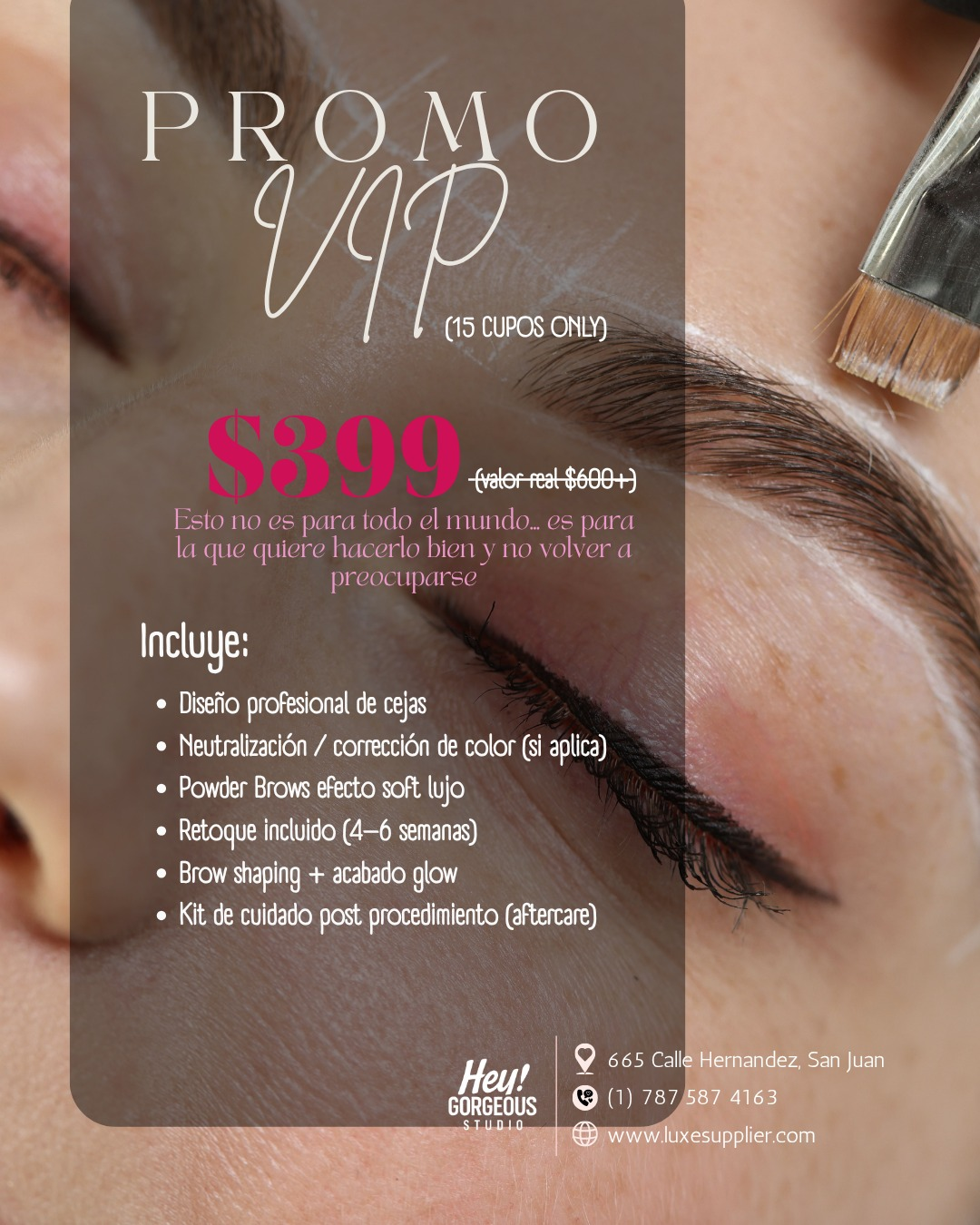 Promo VIP – Powder Brows Soft Lujo (Service)